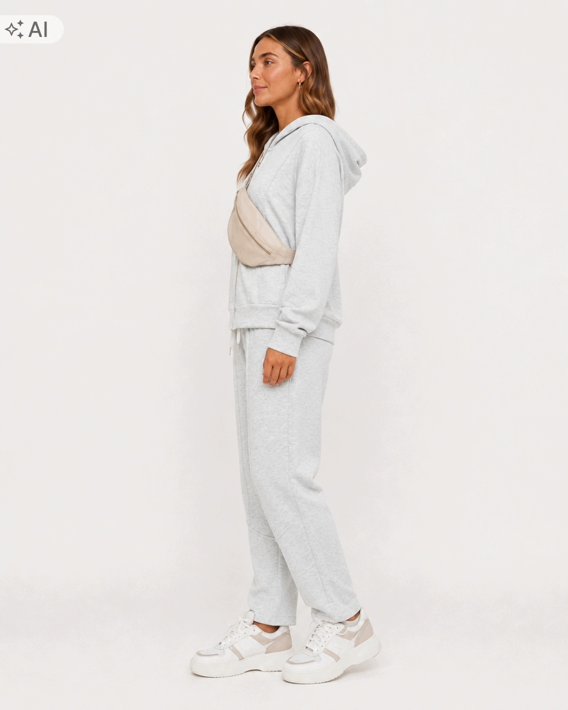 KOMPLET DRESOWY BŁĘKIT PRZESZYCIA BLUZA+SPODNIE 65% BAWEŁNY UNI ROZMIAR - obrazek 4