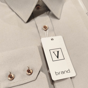 ELEGANCKA KOSZULA MĘSKA BRAND JASNE CAPPUCCINO DŁUGI RĘKAW 40 SLIM 176/182