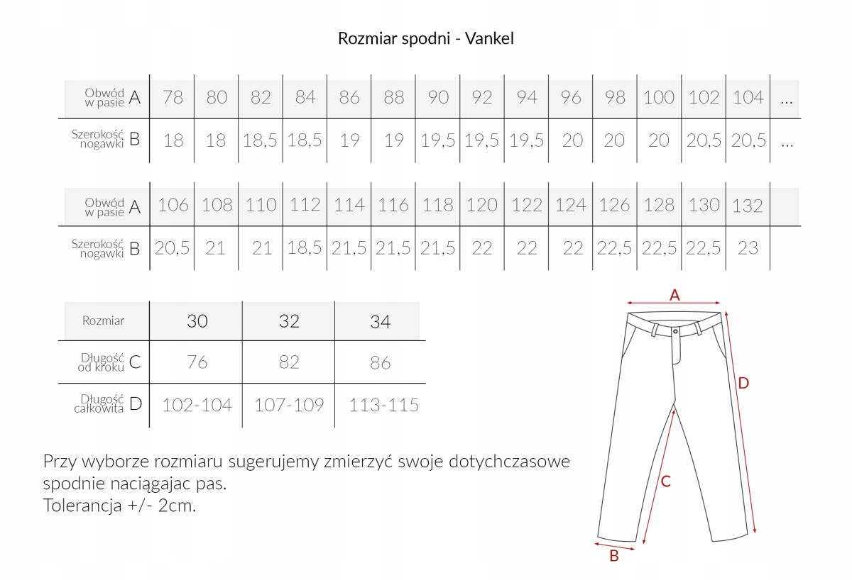 SPODNIE MĘSKIE CHINOSY VANKEL JASNY SZARY pas 100 cm L32 - obrazek 3