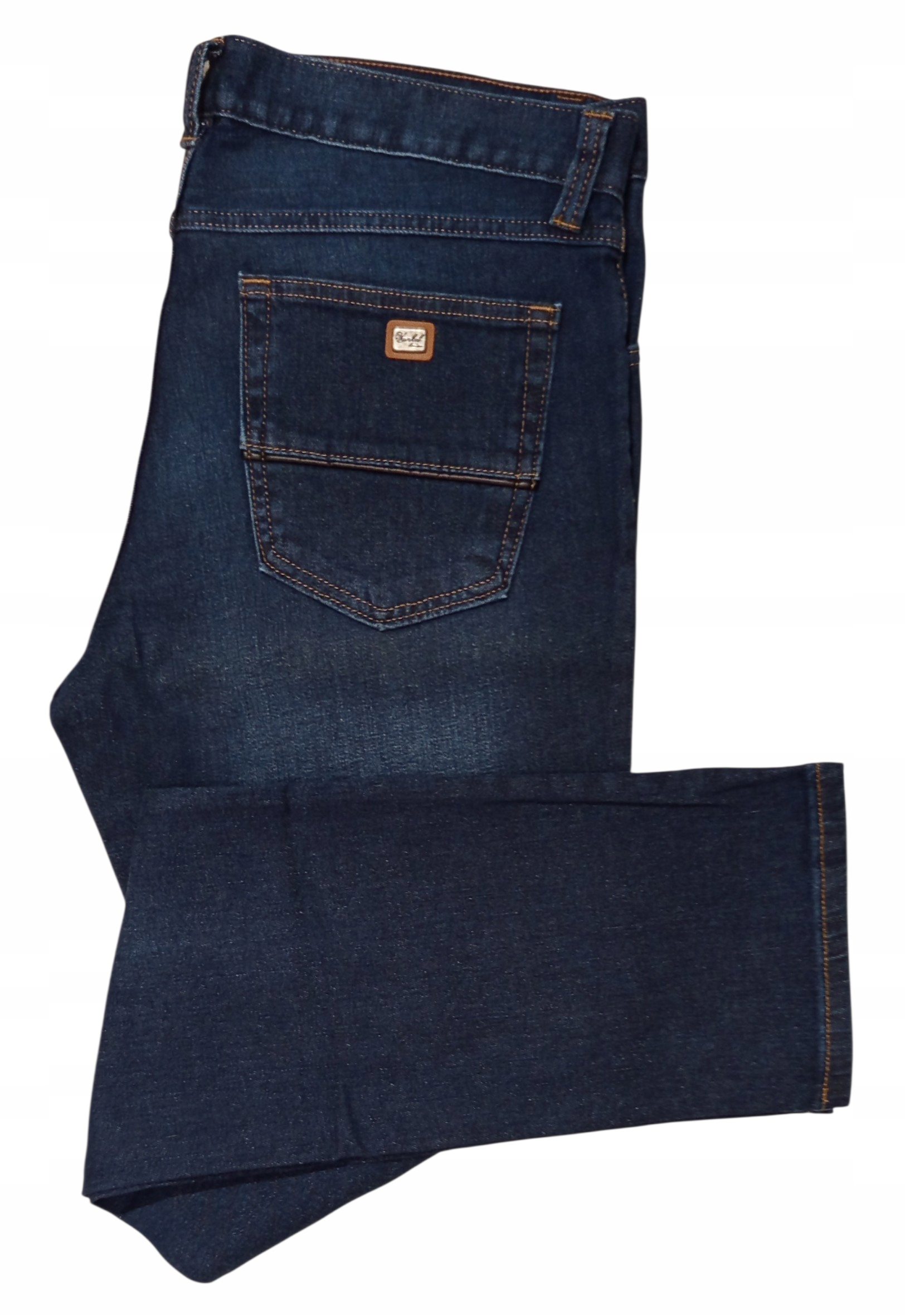 JEANSY MĘSKIE VANKEL PROSTY KRÓJ 98% BAWEŁNA LOGO pas 104cm L36